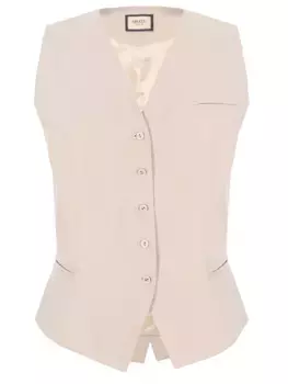 Жилет однотонный