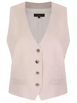 Жилет однотонный