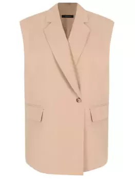 Жилет однотонный