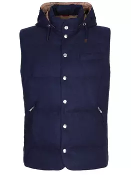 Жилет пуховый с капюшоном