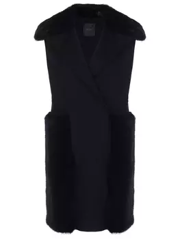 Жилет шерстяной с мехом AGNONA