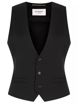 Жилет шерстяной SAINT LAURENT