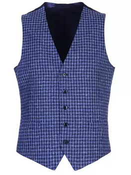 Жилет шерстяной в клетку