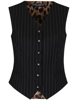 Жилет шерстяной в полоску