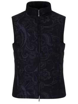 Жилет стеганый с принтом