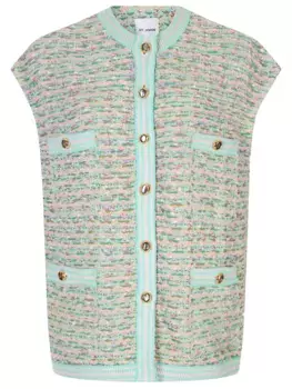 Жилет твидовый