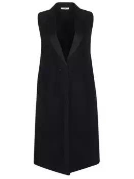 Жилет удлиненный из шерсти