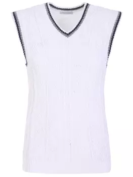 Жилет вязаный