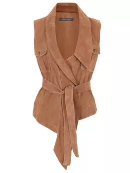 Жилет замшевый ALBERTA FERRETTI