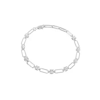 Браслет Amazing Silver Circle Bracelet - Crystal