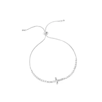 Браслет Crystal Cross Bracelet - Silver