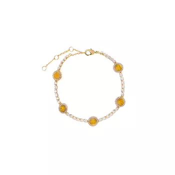Браслет Crystal Yellow Smiley Face Bracelet