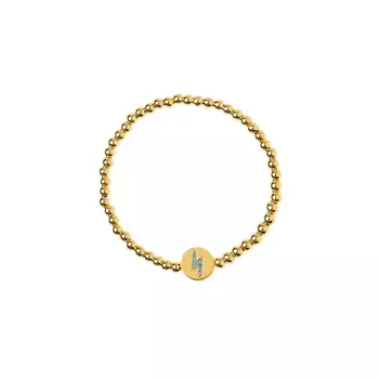 Браслет Gold Lightning Crystal Bracelet - Blue