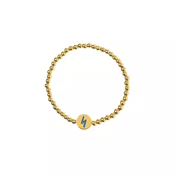 Браслет Gold Lightning Crystal Bracelet - Dark Blue