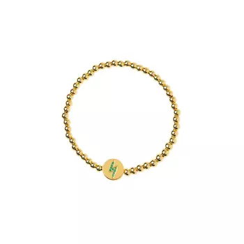 Браслет Gold Lightning Crystal Bracelet - Green