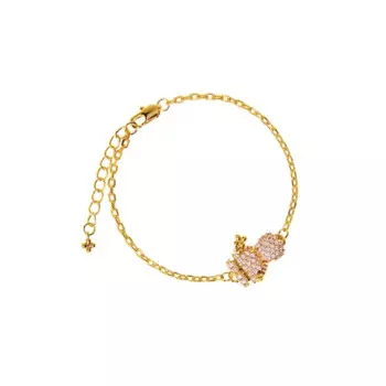 Браслет Gold Precious Bracelet Girl - Pink