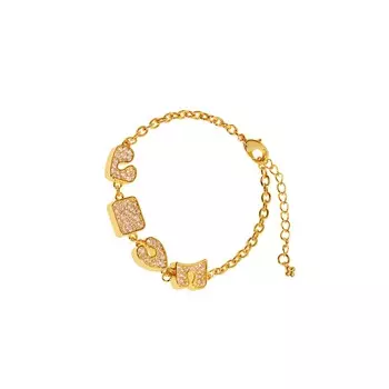 Браслет Hippie Love Bracelet - Gold