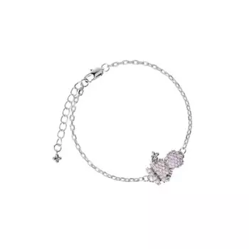 Браслет Silver Precious Bracelet Girl - Pink