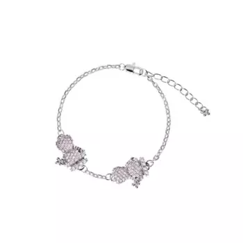 Браслет Silver Precious Bracelet Two Girls - Pink
