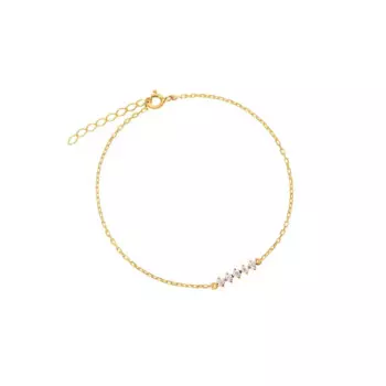 Браслет Stone Row Bracelet - Gold