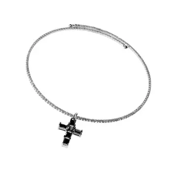 Чокер Black Crystal With A Cross