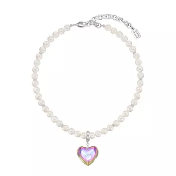 Чокер Classic Heart Holographic-Silver Choker