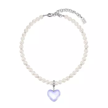 Чокер Classic Heart Light Blue-Silver Choker