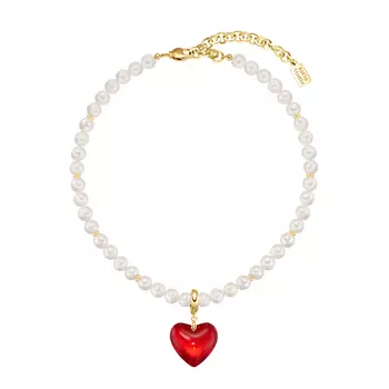 Чокер Classic Heart Red-Gold Choker
