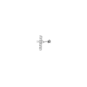 Crystal Cross Earring