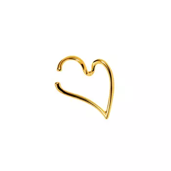 Кафф Gold Cuff In The Shape Of A Heart