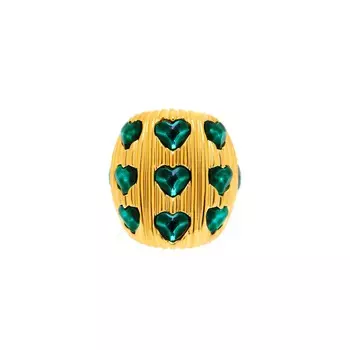 Кольцо Cori Green Ring