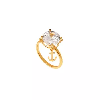 Кольцо Crystal Round Anchor Ring – Crystal