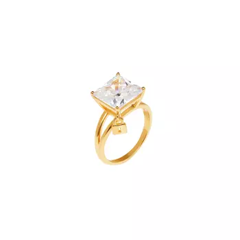Кольцо Crystal Square Lock Ring