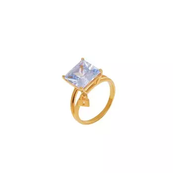 Кольцо Crystal Square Lock Ring - Grey