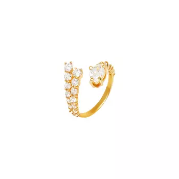 Кольцо Double Crystal Embrace