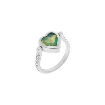 Кольцо Eddy Heart Ring Matt Green - Love Yourself