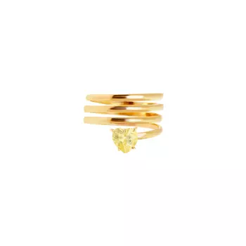 Кольцо Entwined Heart Ring – Yellow