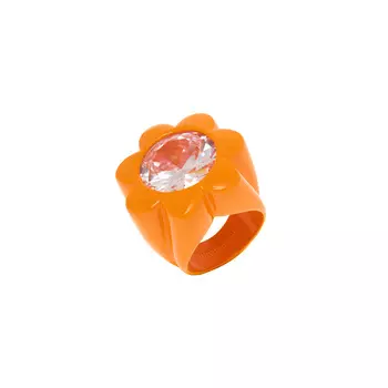 Кольцо Flower Shape Pvc Ring - Orange