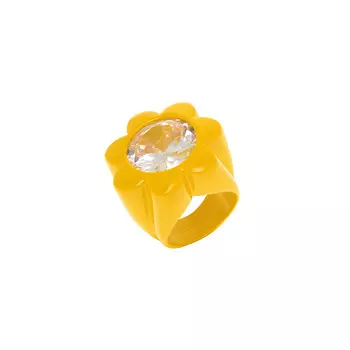 Кольцо Flower Shape Pvc Ring - Yellow