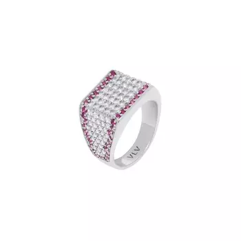 Кольцо Fuchsia Square Signet Ring