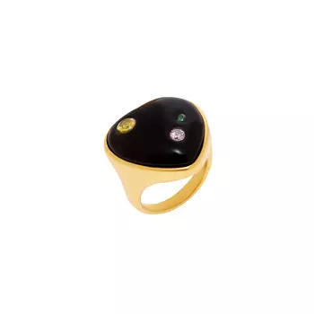 Кольцо Midnight Heart To Heart Ring - Black Agate