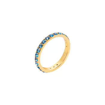 Кольцо Pave Ring - Gold Blue