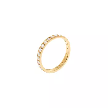 Кольцо Pave Ring – Gold Crystal