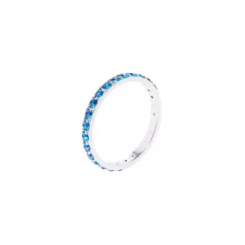 Кольцо Pave Ring - Silver Blue