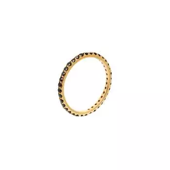 Кольцо Pave Tiny Ring – Gold Black