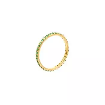 Кольцо Pave Tiny Ring – Gold Green