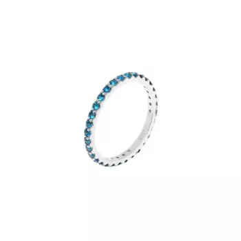 Кольцо Pave Tiny Ring - Silver Blue