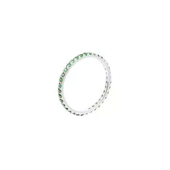 Кольцо Pave Tiny Ring – Silver Green