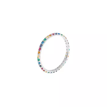 Кольцо Pave Tiny Ring – Silver Rainbow