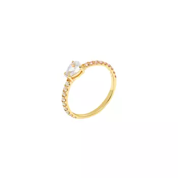 Кольцо Pear Ring – Gold Pink